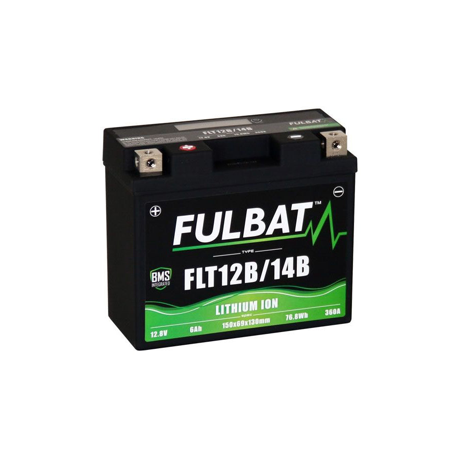 FLT12B/14B Fulbat Lithium BMS Function Motorcycle Battery 12.8V 6Ah | Duco Car Parts UK Car Parts