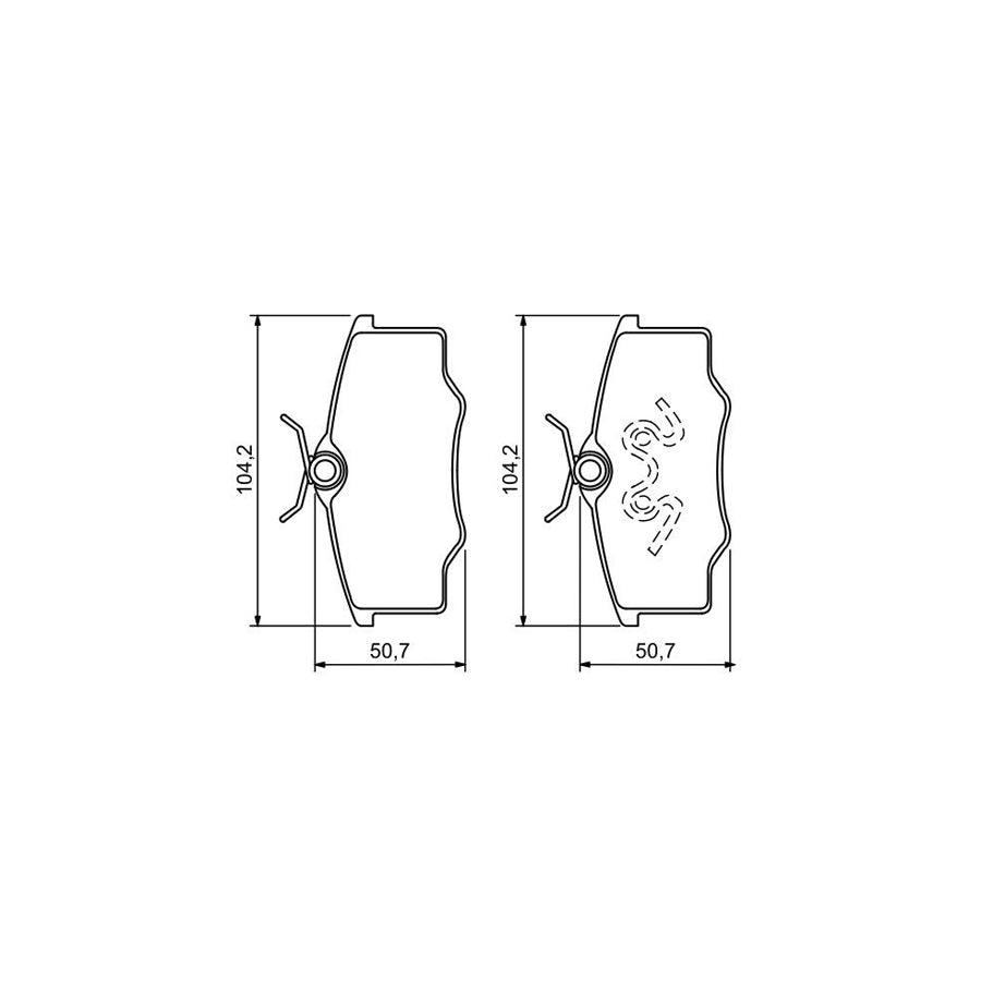 Bosch 0986494389 Brake Pad Set With Mounting Manual BP1297