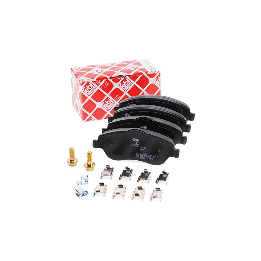 Febi Bilstein 16748 Brake Pad Set Front Axle With Acoustic Wear Warning With Attachment Material