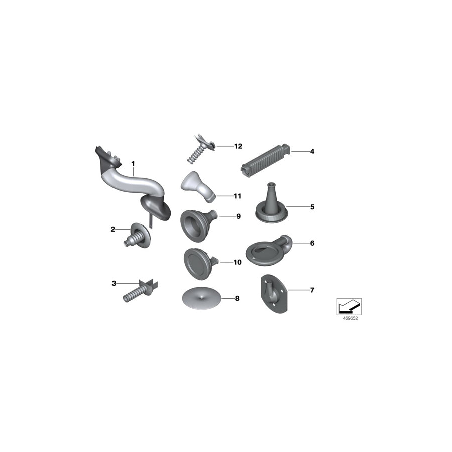 Genuine BMW 61139229745 E70 F15 Grommet, Trunk Lid (Inc. X6 30dX, X5 25d & X5 30dX) | Duco Car Parts UK Car Parts