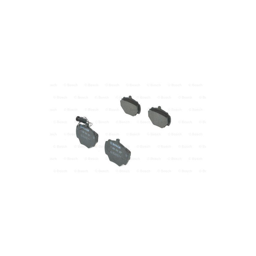Bosch 0986424267 Brake Pad Set With Integrated Wear Sensor With Anti Squeak Plate BP129