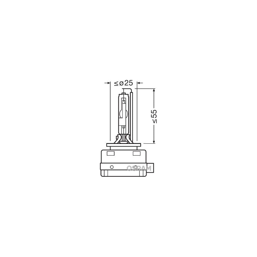 OSRAM XENARC ORIGINAL 66150 Bulb, spotlight D1R (gas discharge tube) 85V 35W PK32d-3 5000K Xenon