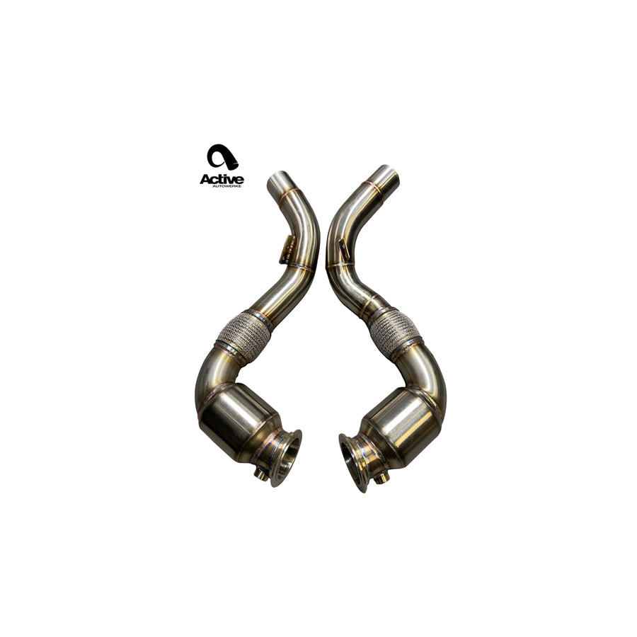 Active Autowerke BMW S63 N63 E70 E71 F85 F86 Sport Cat Downpipe (Inc. X5 50ix, X6 50ix, X5 M & X6 M)