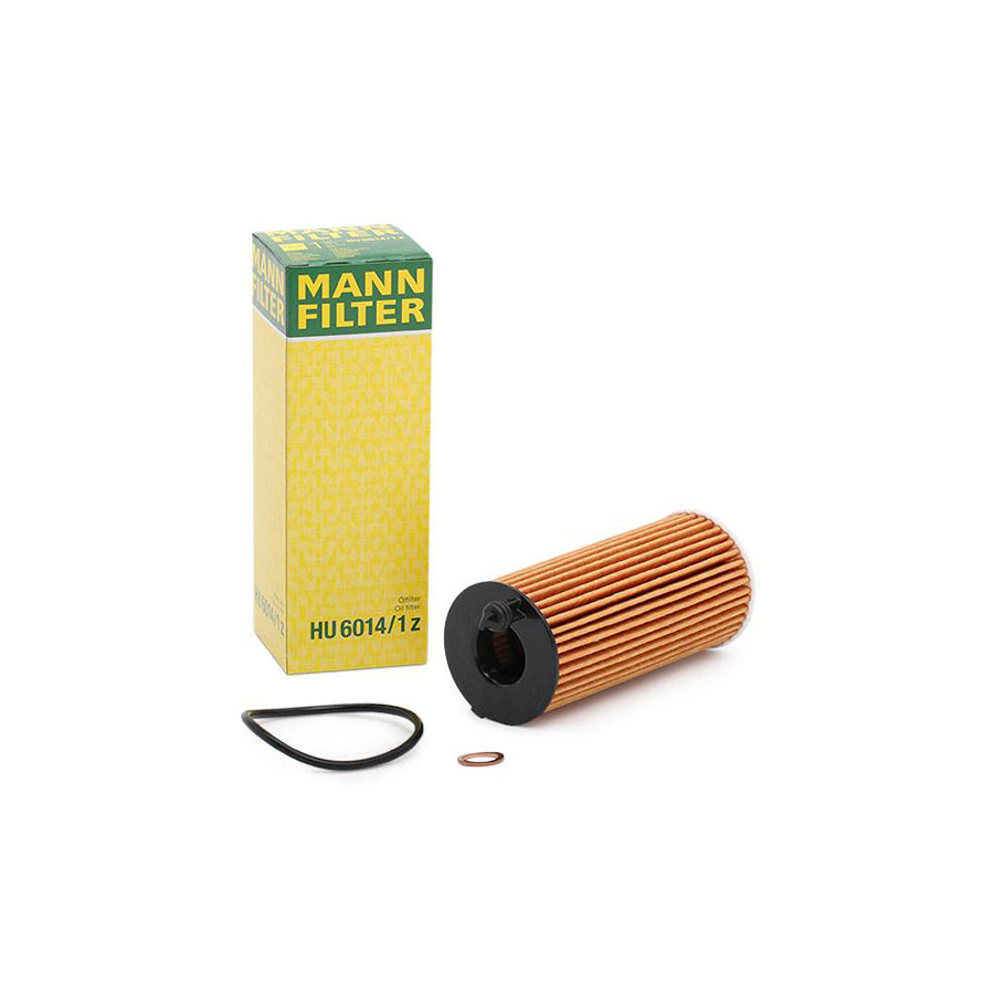 MANN-FILTER HU 6014/1 z Oil Filter with seal, Filter Insert