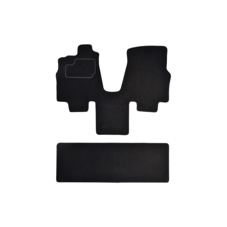 MAMMOOTH Tailored A041 KIA15 PRM 01 Floor mat set for KIA Sedona I (GQ) Textile, Front and Rear, Quantity: 2, Black