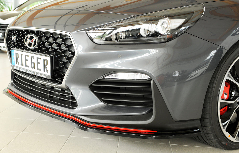 Rieger 00088163 Hyundai Front Splitter (i30 N-Performance & i30 N) - Glossy Black