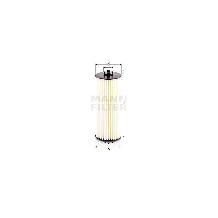 MANN-FILTER HU 6008/1 z Oil Filter with seal, Filter Insert