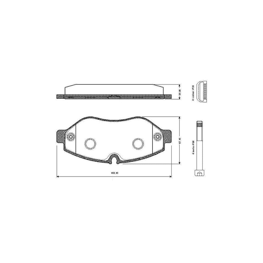 Bosch 0986Tb2948 Brake Pad Set Excl Wear Warning Contact With Bolts With Accessories