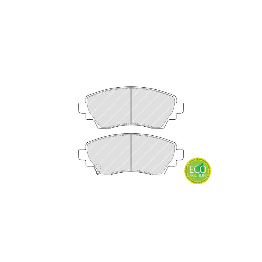 Ferodo Premier Eco Friction Fdb1391 Brake Pad Set For Toyota Corolla With Acoustic Wear Warning Without Accessories