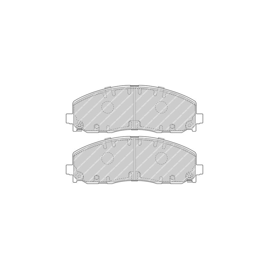 Ferodo Fdb4785 Brake Pad Set Premier Eco Friction With Acoustic Wear Warning With Accessories