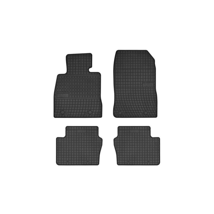 FROGUM Tailored 547167 Floor mat set for MAZDA 2 Hatchback (DL, DJ) Elastomer, Front and Rear, Quantity: 4, Black, (LHD)