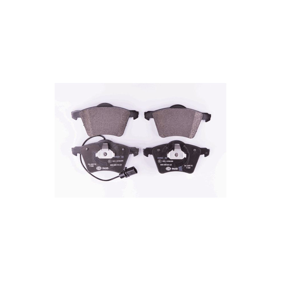 Hella 8DB 355 010 631 Brake Pad Set With Integrated Wear Warning Contact