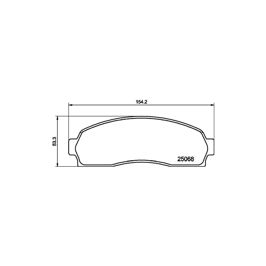 Hella 8DB 355 015 361 Brake Pad Set For Ford Usa Explorer Not Prepared For Wear Indicator
