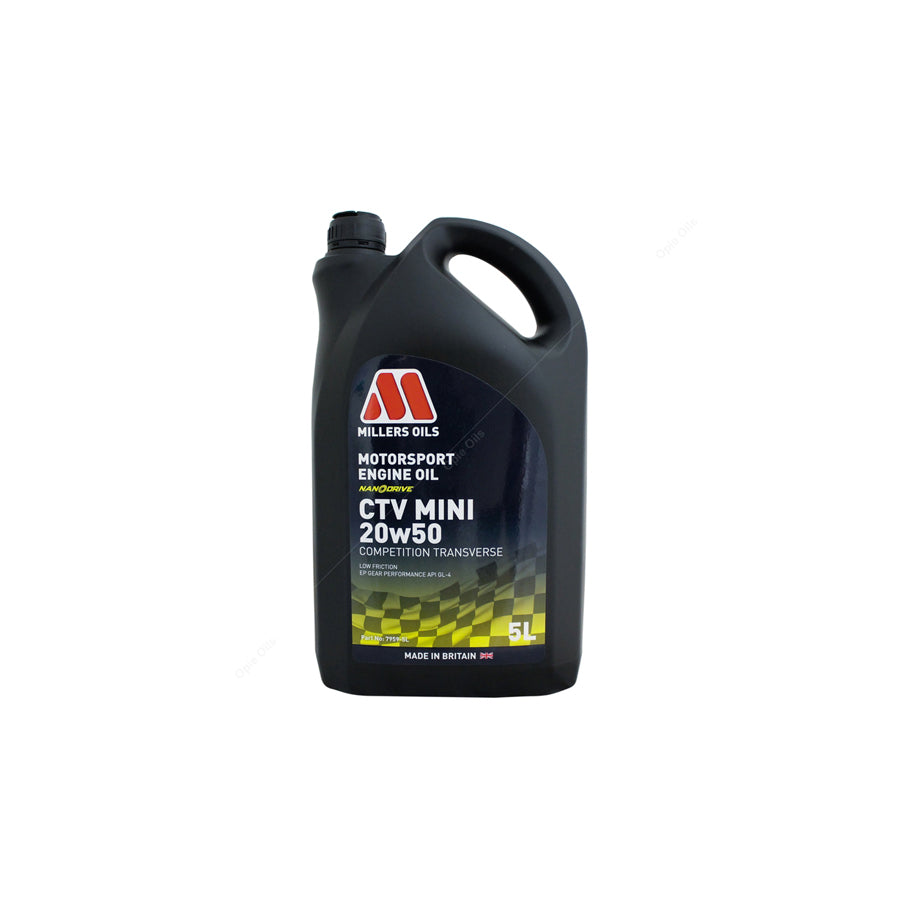 Millers Oils Motorsport CTV Mini 20W-50 Semi Synthetic Engine & Transmission Oil 5l