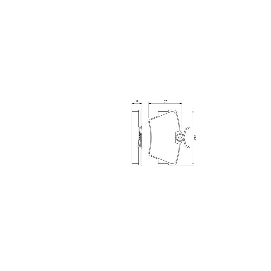 Bosch 0986424662 Brake Pad Set With Mounting Manual BP378