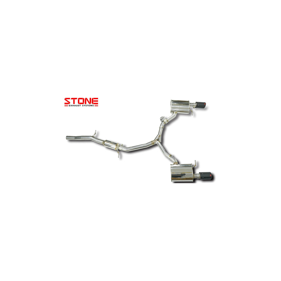 Stone Exhaust Audi EA888 B9 Valvetronic Catback Exhaust System (A4 45 TFSI & A5 45 TFSI)