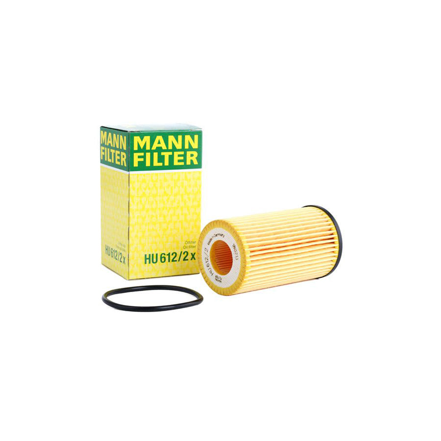 MANN-FILTER HU 612/2 x Oil Filter with seal, Filter Insert