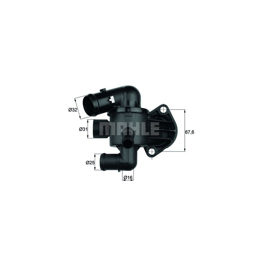 MAHLE ORIGINAL TI 61 80D Engine thermostat Opening Temperature: 80°C, with seal