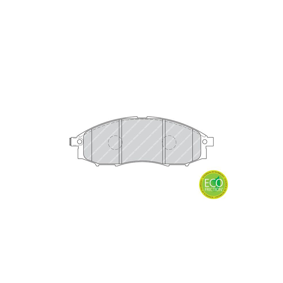 Ferodo Premier Eco Friction Fdb1745 Brake Pad Set With Acoustic Wear Warning Without Accessories