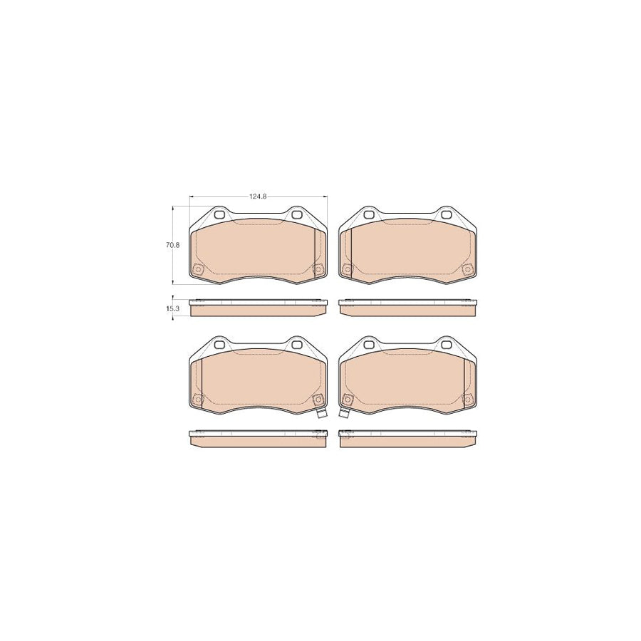 TRW Gdb1979 Brake Pad Set With Acoustic Wear Warning