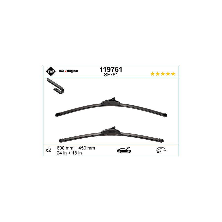 Swf Visioflex 119761 Wiper Blade | Duco Car Parts UK Car Parts