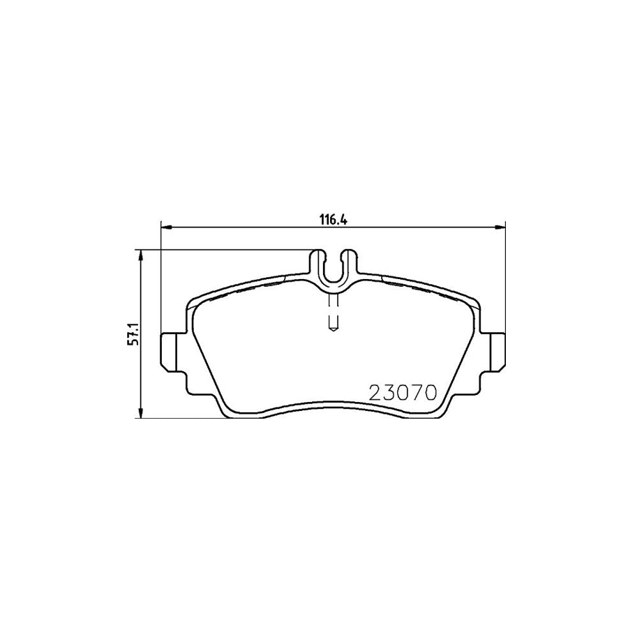 Hella 8DB 355 018 311 Brake Pad Set Suitable For Mercedes Benz A Class W168 Prepared For Wear Indicator With Brake Caliper Screws With Accessories