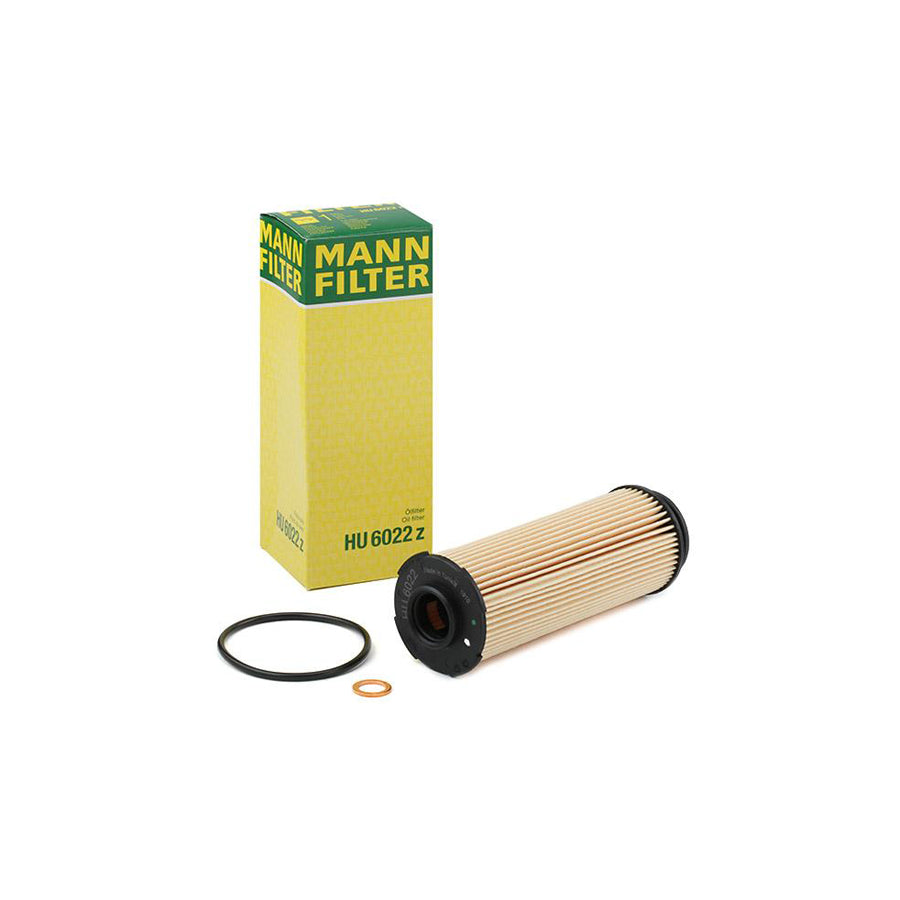 MANN-FILTER HU 6022 z Oil Filter with seal, Filter Insert