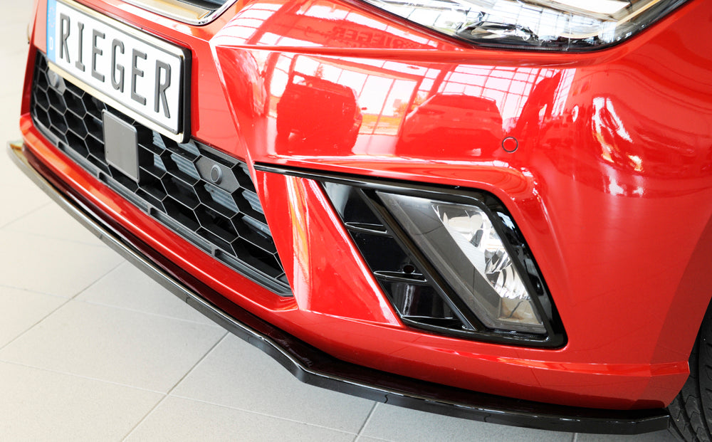 Rieger 00088165 SEAT KJ Front Splitter (Ibiza FR & Ibiza) - Glossy Black