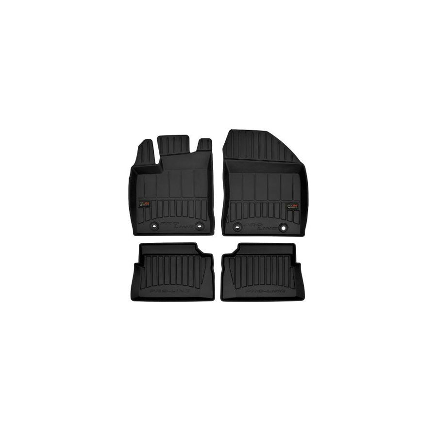 FROGUM Tailored 3D409125 Floor mat set for LEXUS CT (ZWA10_) Elastomer, Front and Rear, Quantity: 4, Black, (LHD)