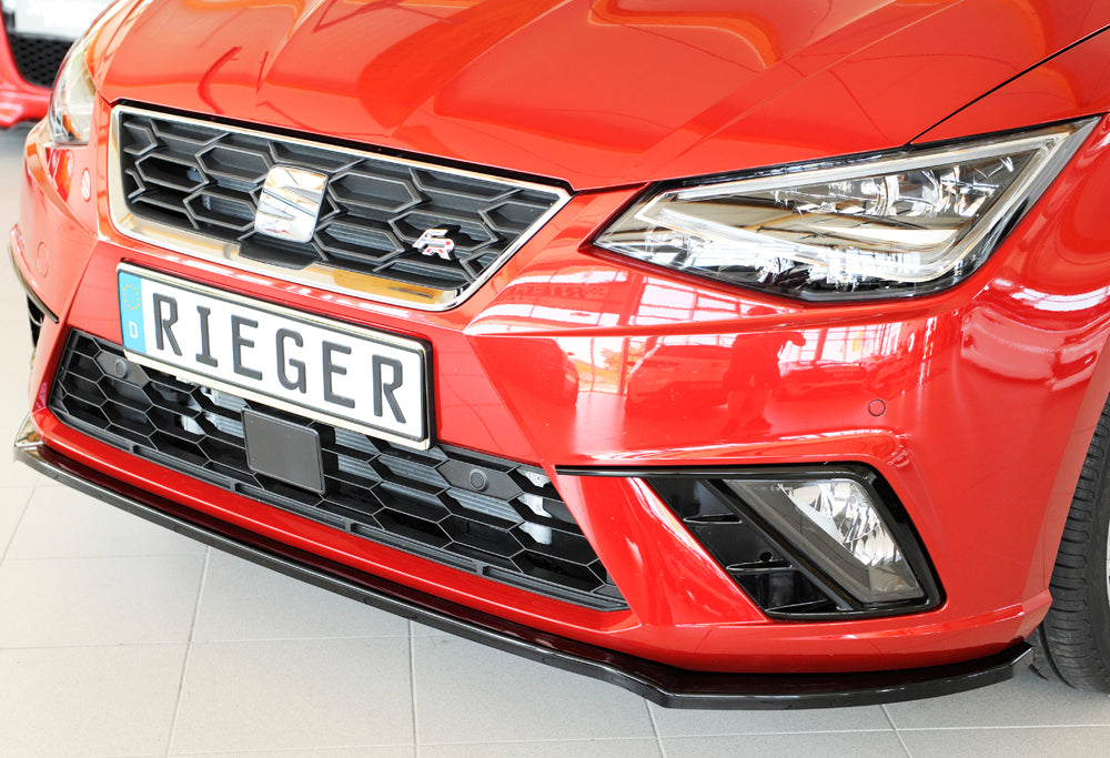 Rieger 00088165 SEAT KJ Front Splitter (Ibiza FR & Ibiza) - Glossy Black