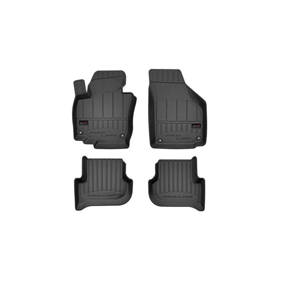 FROGUM 3D407183 Floor mat set for VW Touran I (1T1, 1T2) Elastomer, Front and Rear, Quantity: 4, Black