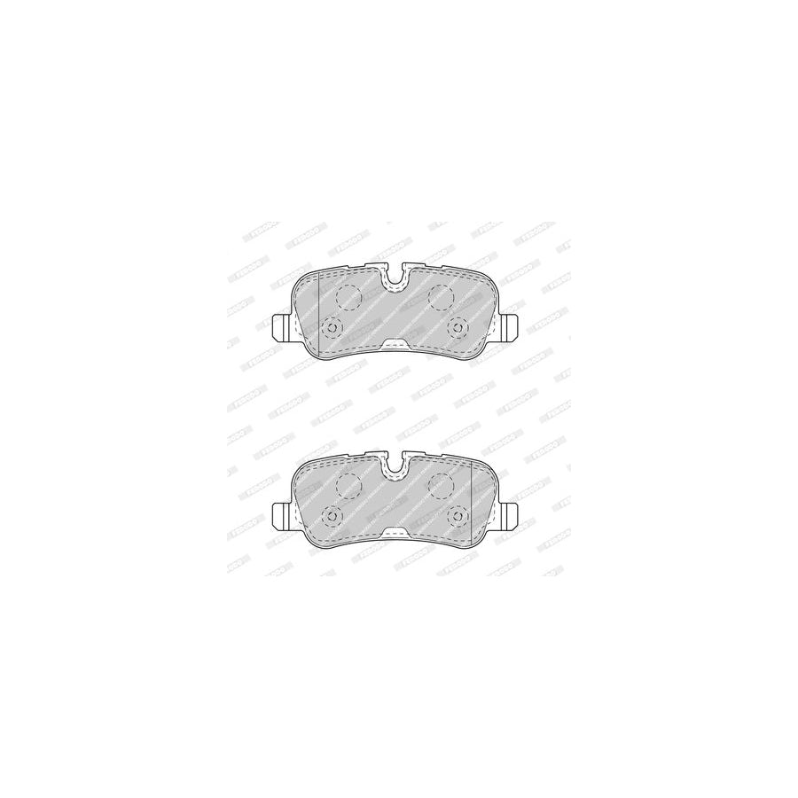 Ferodo Premier Fdb4105 Brake Pad Set Prepared For Wear Indicator With Accessories