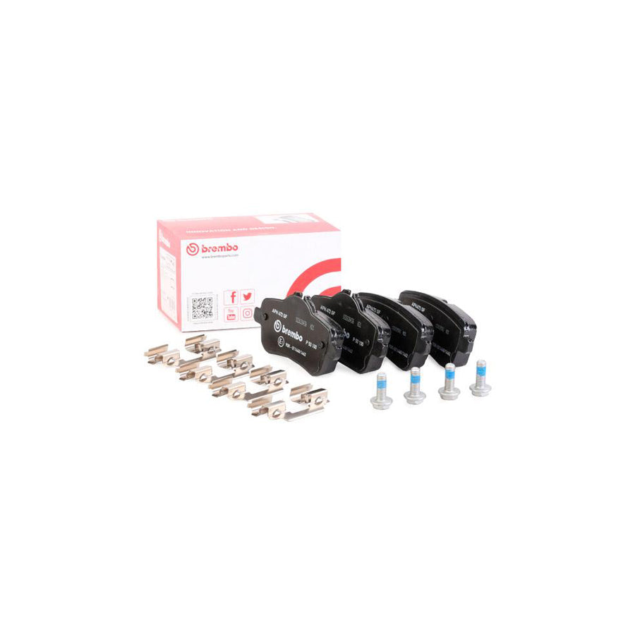 Brembo P 50 100 Brake Pad Set Prepared For Wear Indicator With Brake Caliper Screws