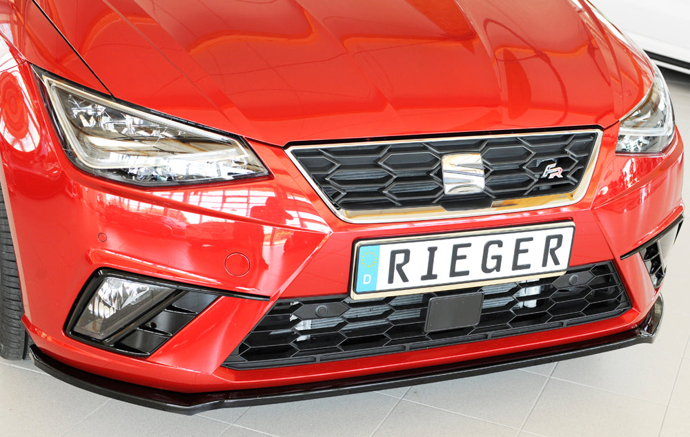 Rieger 00088165 SEAT KJ Front Splitter (Ibiza FR & Ibiza) - Glossy Black