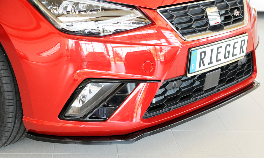 Rieger 00088165 SEAT KJ Front Splitter (Ibiza FR & Ibiza) - Glossy Black