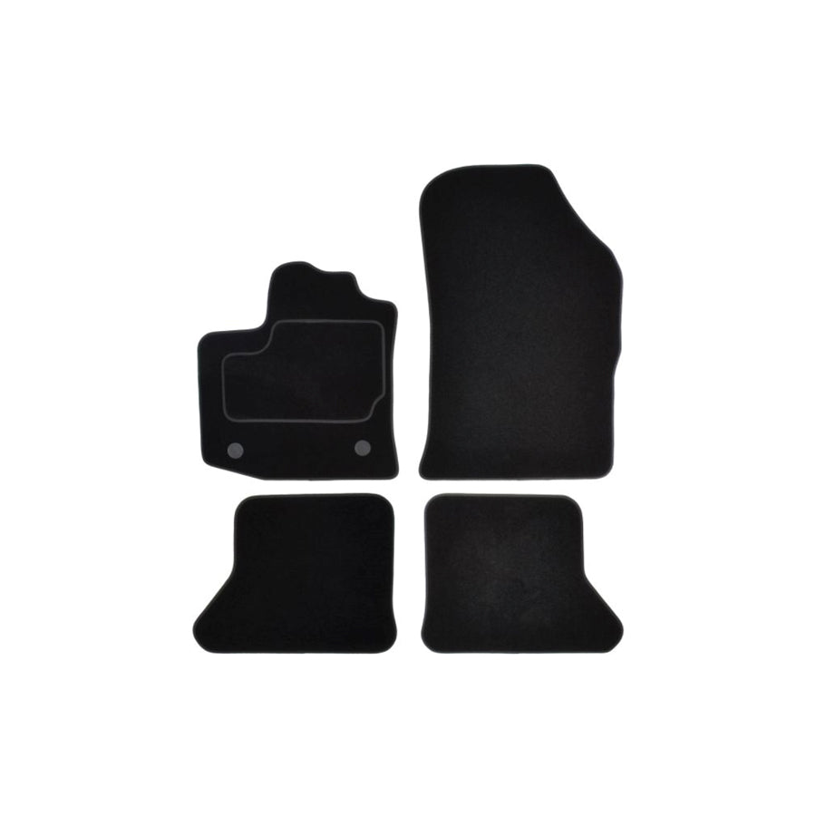MAMMOOTH A041 DAC10 PRM 01 Floor mat set for DACIA Dokker Estate (KE_) Textile, Front and Rear, Quantity: 4, Black