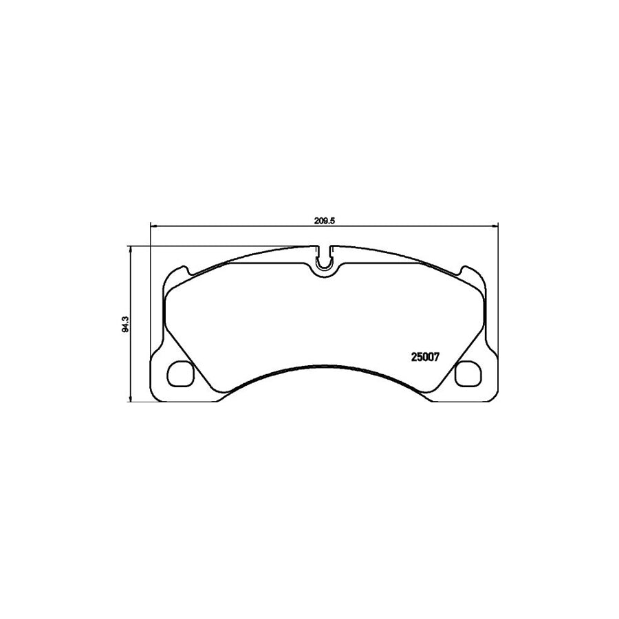 Hella 8DB 355 040 781 Brake Pad Set Prepared For Wear Indicator