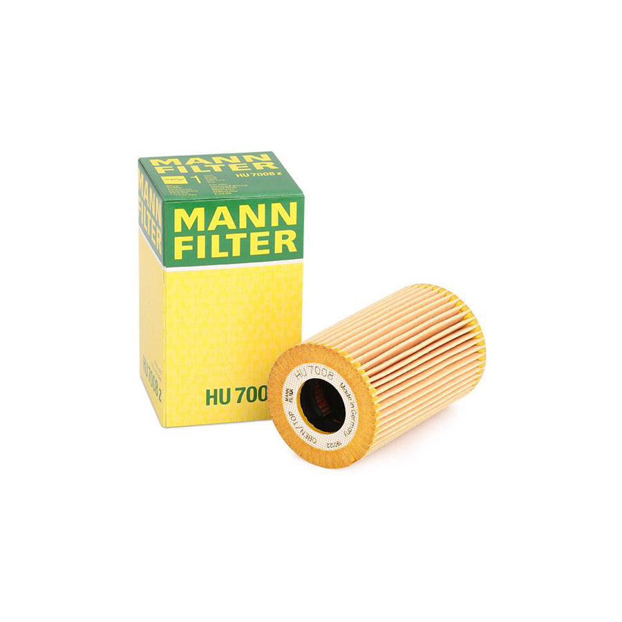 MANN-FILTER HU 7008 z Oil Filter with seal, Filter Insert