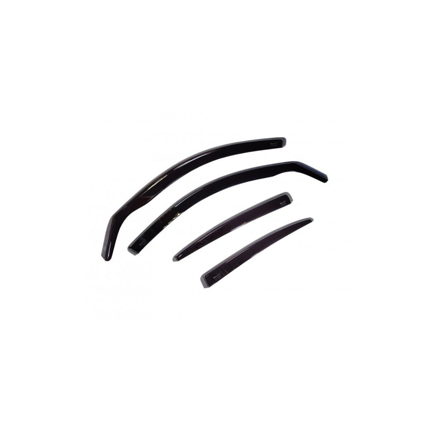HEKO 23275 Wind deflectors suitable for MERCEDES-BENZ E-Class Saloon (W212) Arrow direction, Front, Rear, Vehicle Door, Smoke Grey