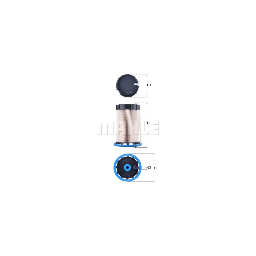 MAHLE ORIGINAL KX 592 Fuel filter Filter Insert