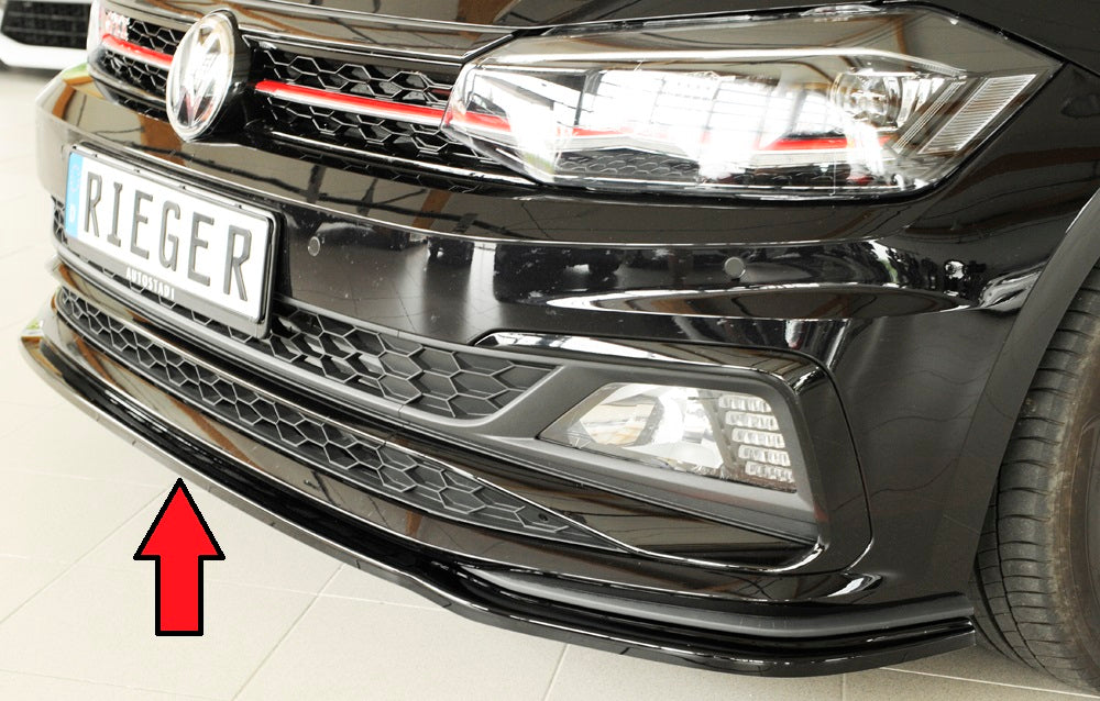 Rieger 00088167 VW Polo AW Front Splitter (Inc. Polo AW GTI)