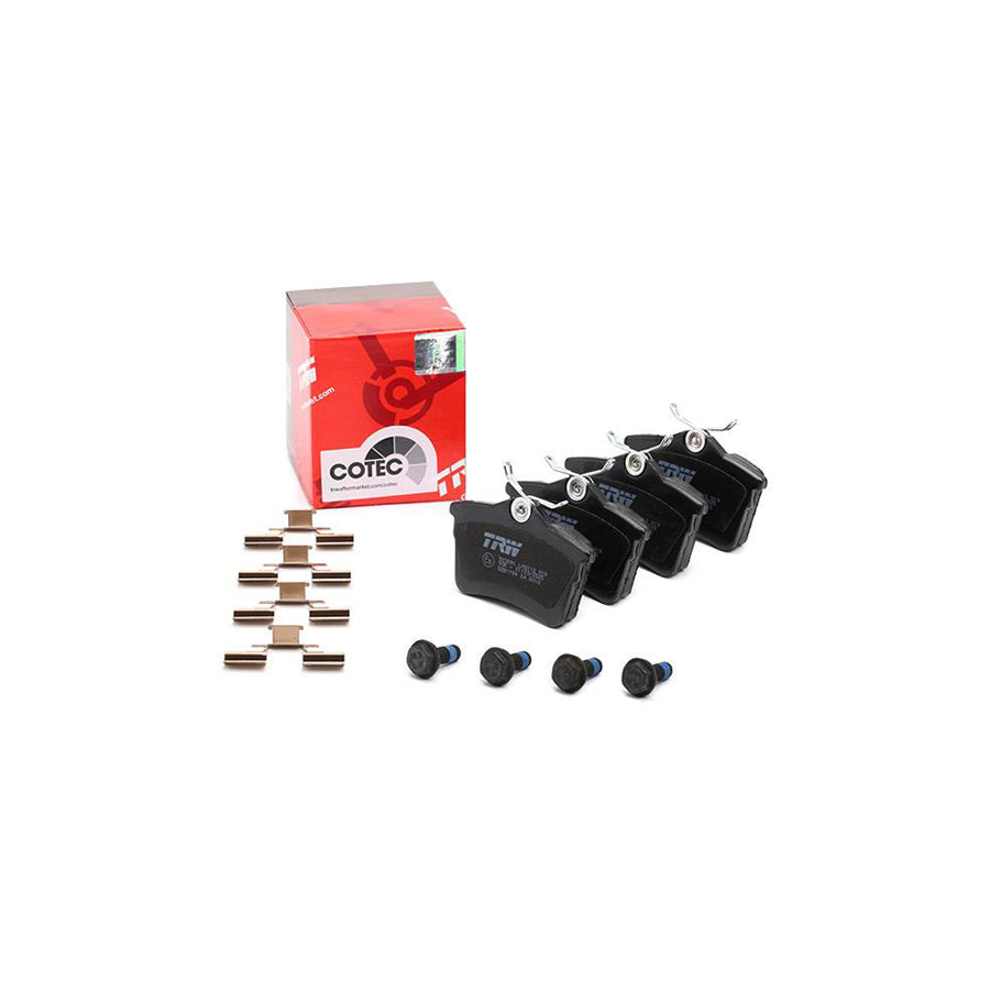TRW Cotec Gdb1799 Brake Pad Set Not Prepared For Wear Indicator With Brake Caliper Screws With Accessories