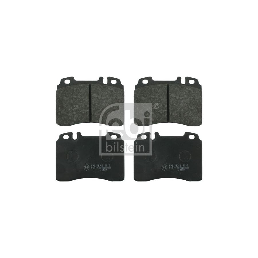 Febi Bilstein 16247 Brake Pad Set Front Axle Prepared For Wear Indicator