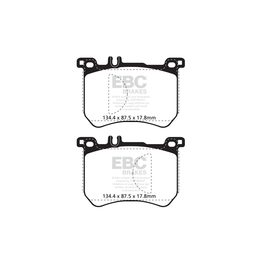 EBC Mercedes-Benz W222 R231 Redstuff Sport Front Brake Pads - Brembo Caliper (Inc. S350d, S400, SL400 & SL500) (Pair)