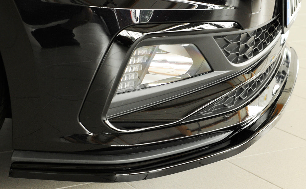 Rieger 00088167 VW Polo AW Front Splitter (Inc. Polo AW GTI) - Glossy Black