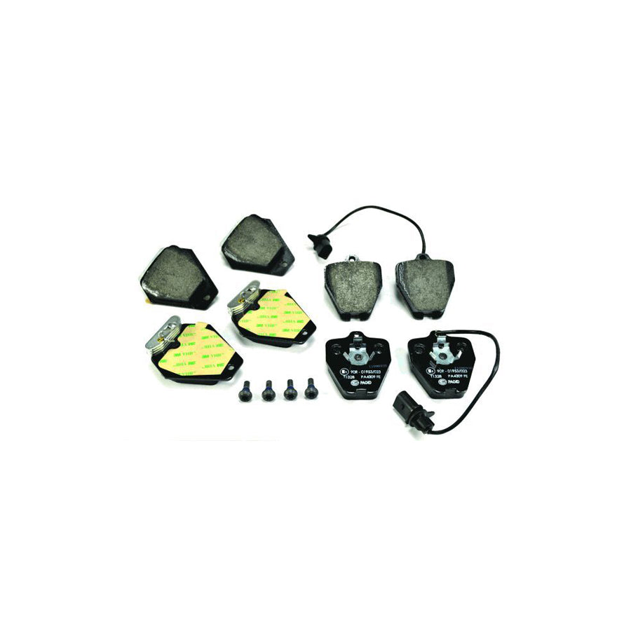 Hella 8DB 355 010 191 Brake Pad Set With Integrated Wear Warning Contact With Brake Caliper Screws With Counterweights