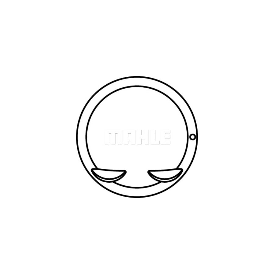 MAHLE ORIGINAL 681 09 00 Piston 76,5 mm, without cooling duct