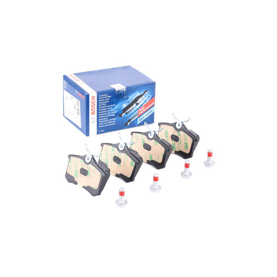 Bosch 0986461769 Brake Pad Set With Anti Squeak Plate With Bolts Screws With Mounting Manual BP617