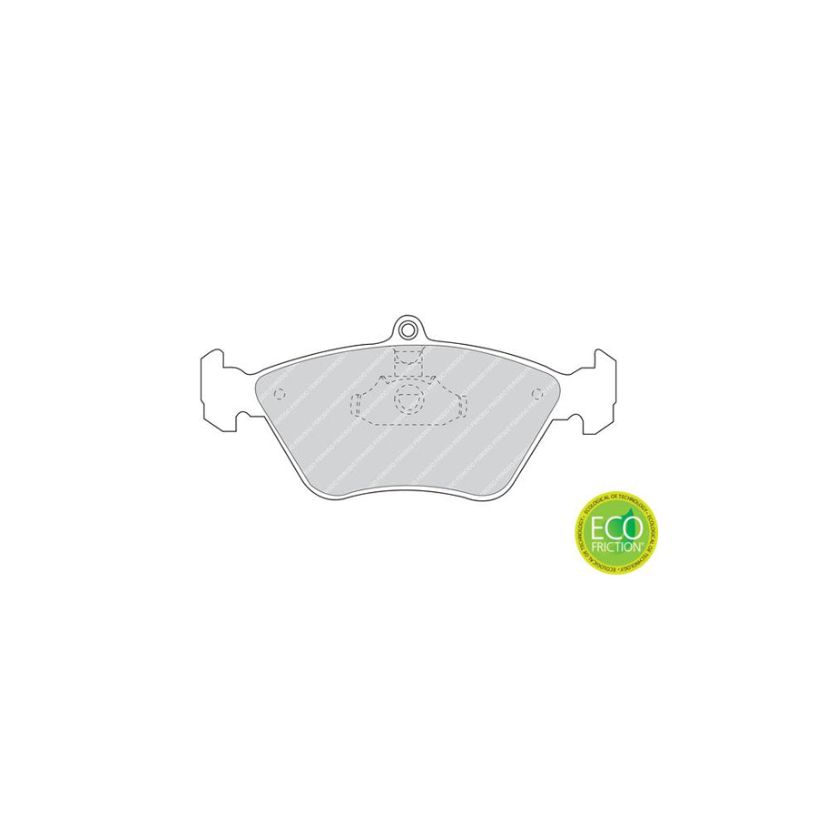 Ferodo Premier Eco Friction Fdb901 Brake Pad Set Prepared For Wear Indicator With Piston Clip Without Accessories