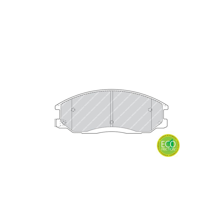 Ferodo Premier Eco Friction Fdb1605 Brake Pad Set With Acoustic Wear Warning Without Accessories